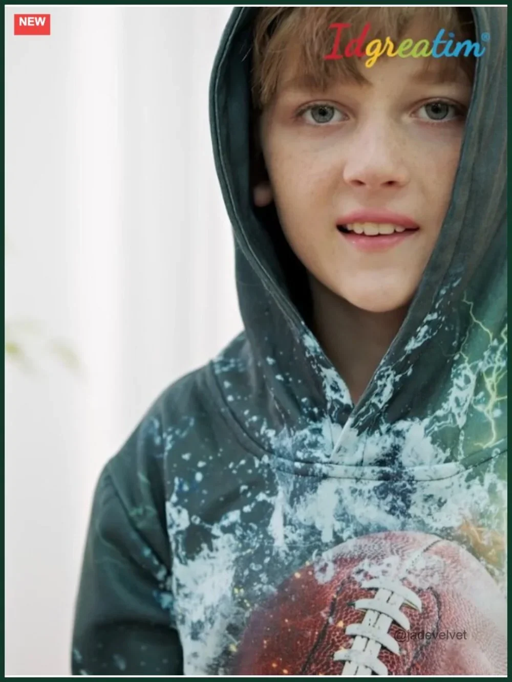Kids 3D Graphic Pullover Hoodie Thick Fleece Lined Sweatshirt Boys Girls